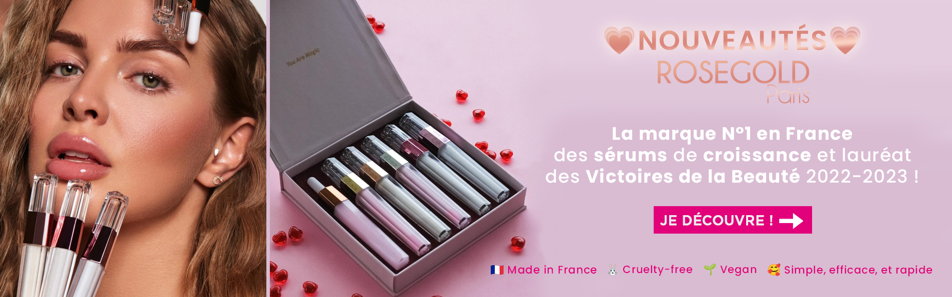 Testez la marque N°1 des sérums de croissance pour cils, sourcils, et ongles